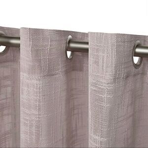 Yarn Sheer Grommet Top Curtain Panel Pair